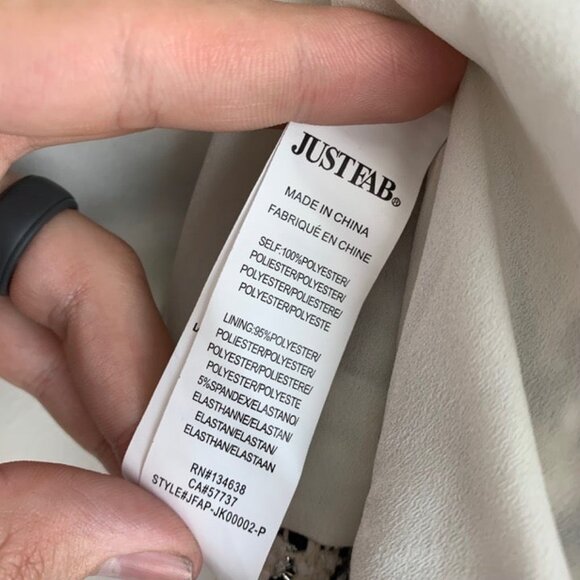 NWT JustFab Lurex Tweed Blazer Size 1X - Picture 7 of 7